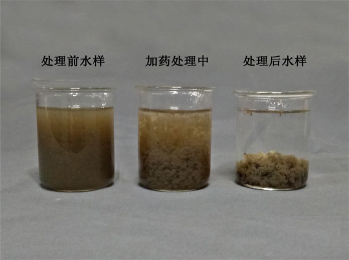 印染污水絮凝劑燒杯選型實(shí)驗(yàn)