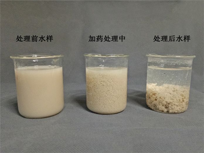 選礦污水絮凝劑燒杯選型實(shí)驗(yàn)